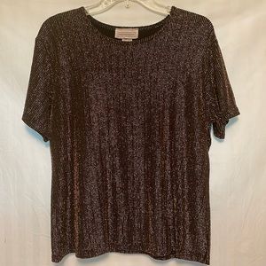 Vintage Black & Gold Top